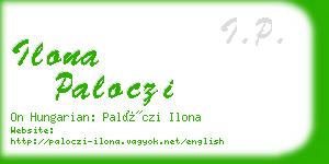 ilona paloczi business card